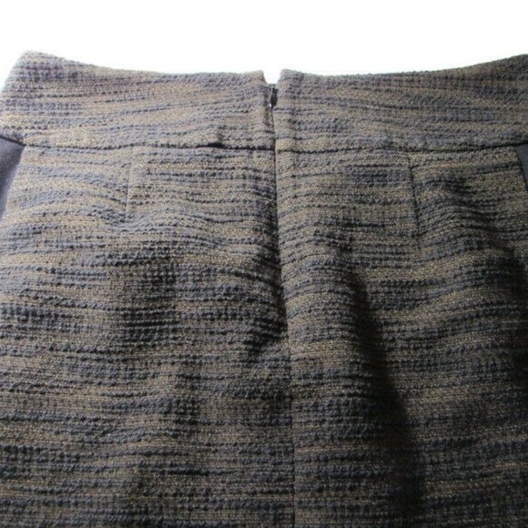Anne Taylor Loft Skirt Olive Tweed Black - Picture 6 of 6